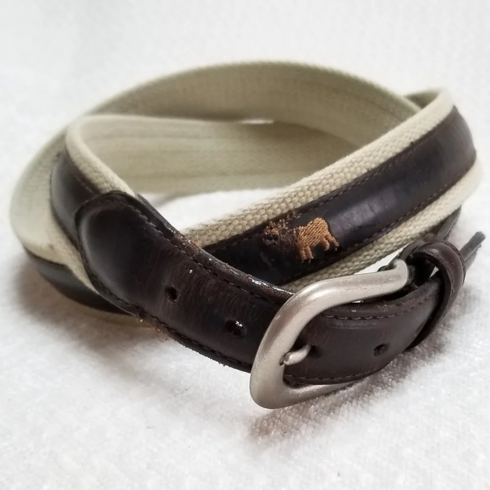 VTG Columbia Mens Fishing Hunting Leather Belt